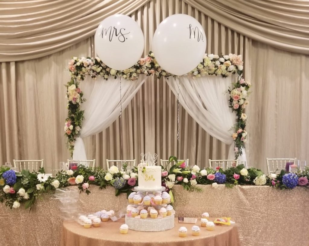 flower arch wedding backdrop toronto