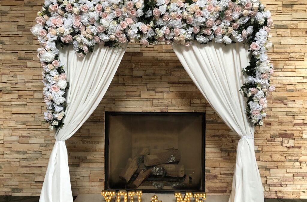 St. Catharines Wedding Rental with Flower Arch