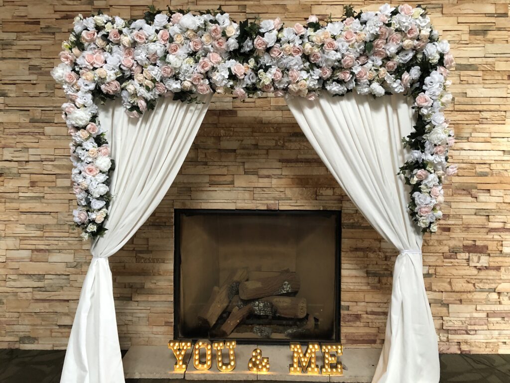 St. Catharines Wedding Rental with Flower Arch