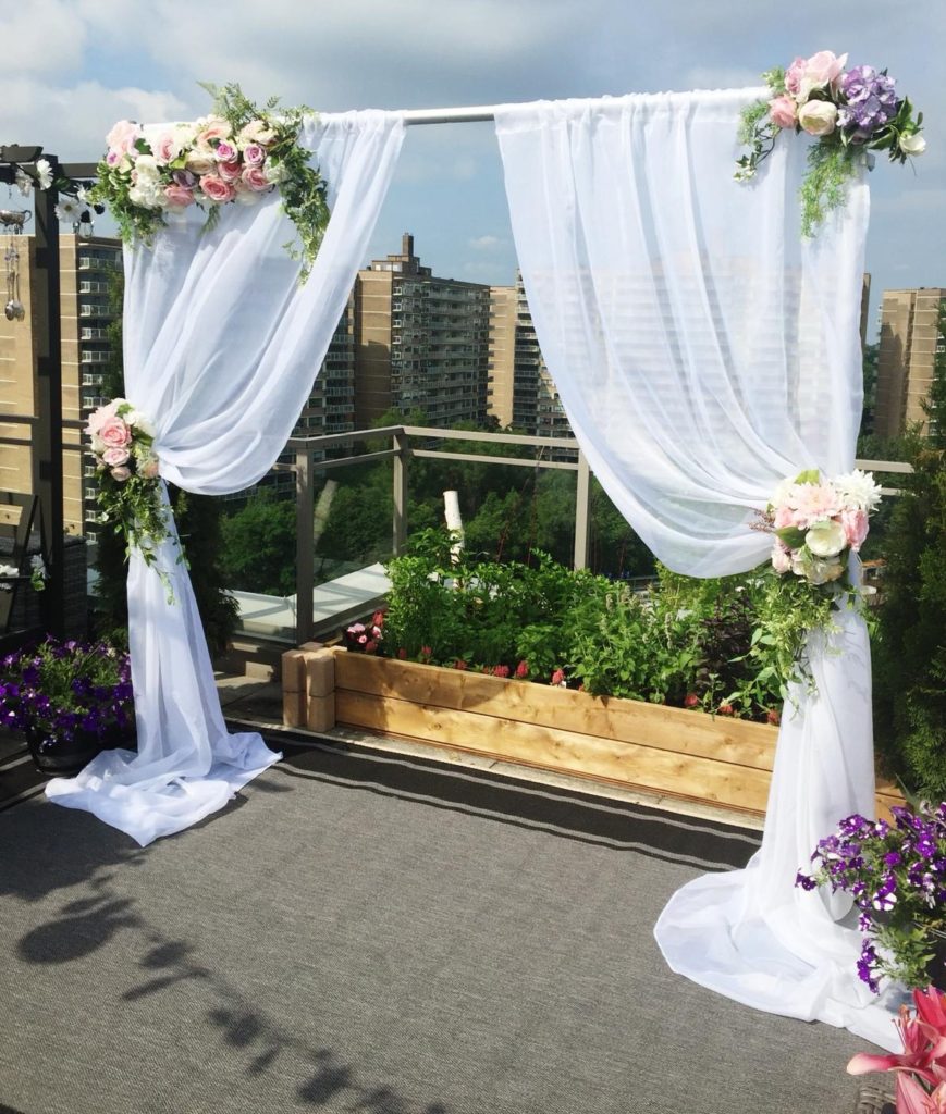 Flower Wall - flower arch company Toronto