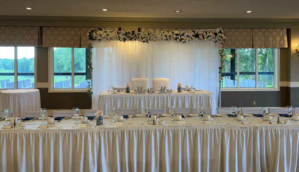 White-Table-Chairs-Buffet-Mississauga-Wedding-Rental-Flower-Archway-1024x589