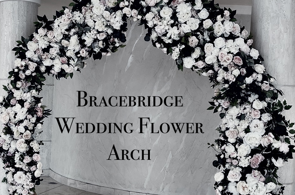 Bracebridge Wedding Decor: Flower Arch
