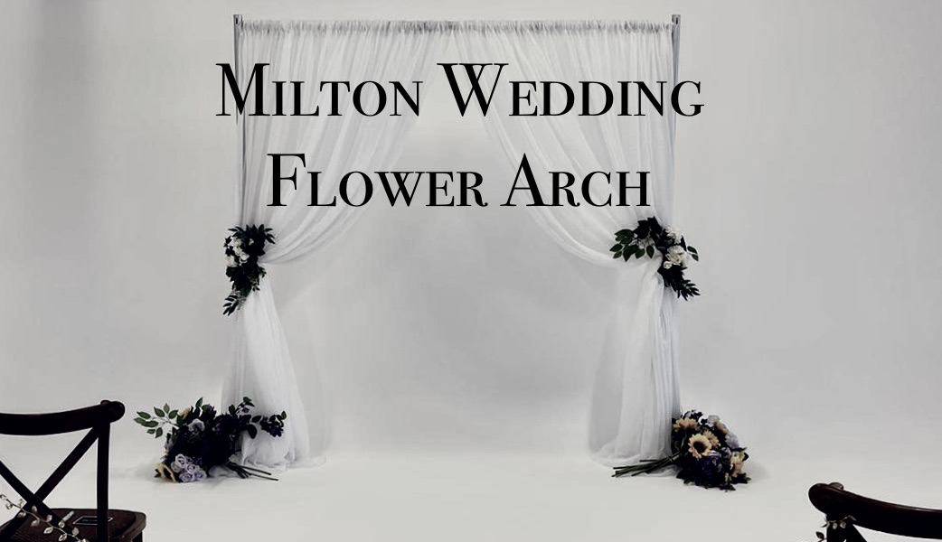 milton wedding flower arch
