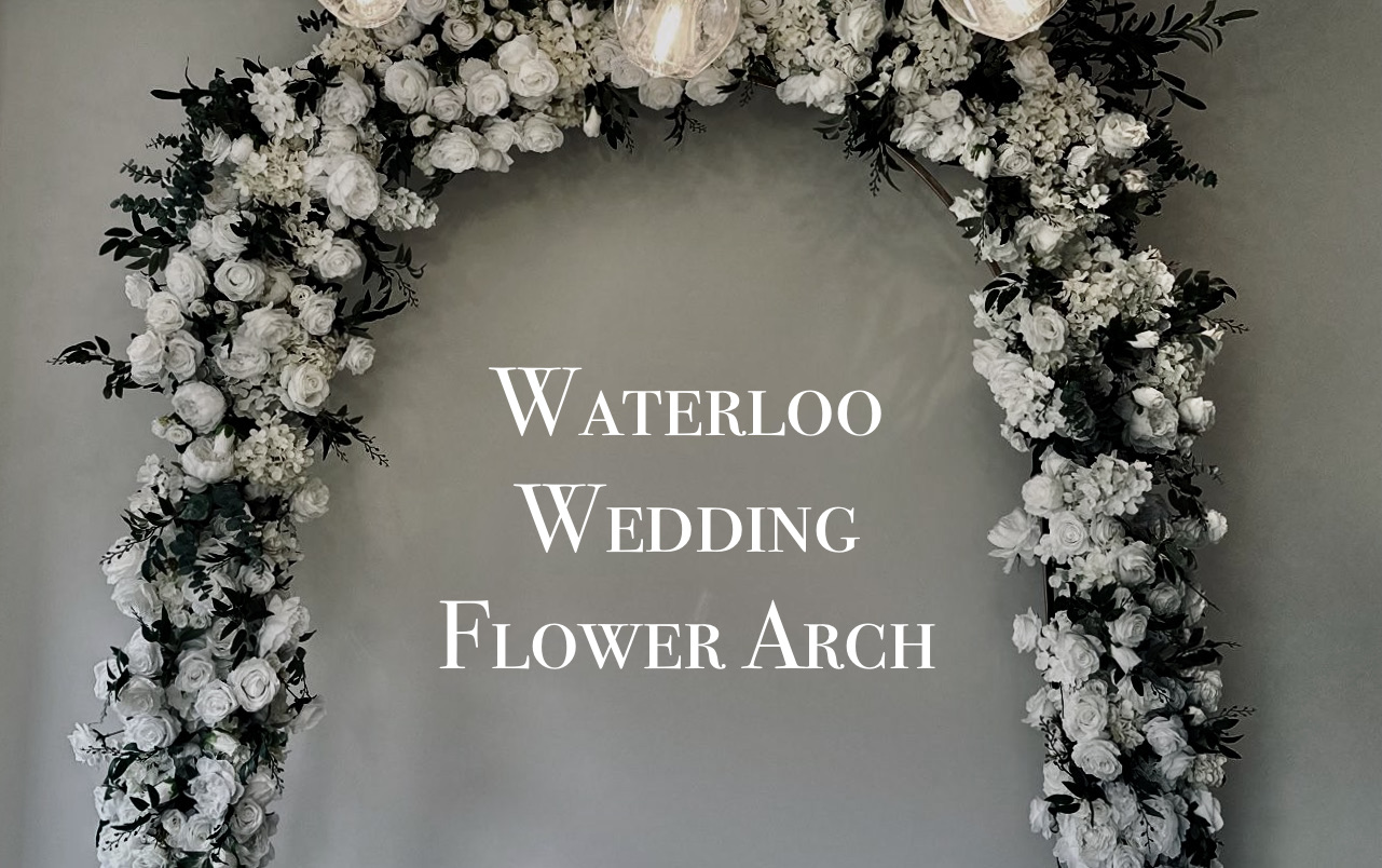 waterloo wedding flower arch rentals