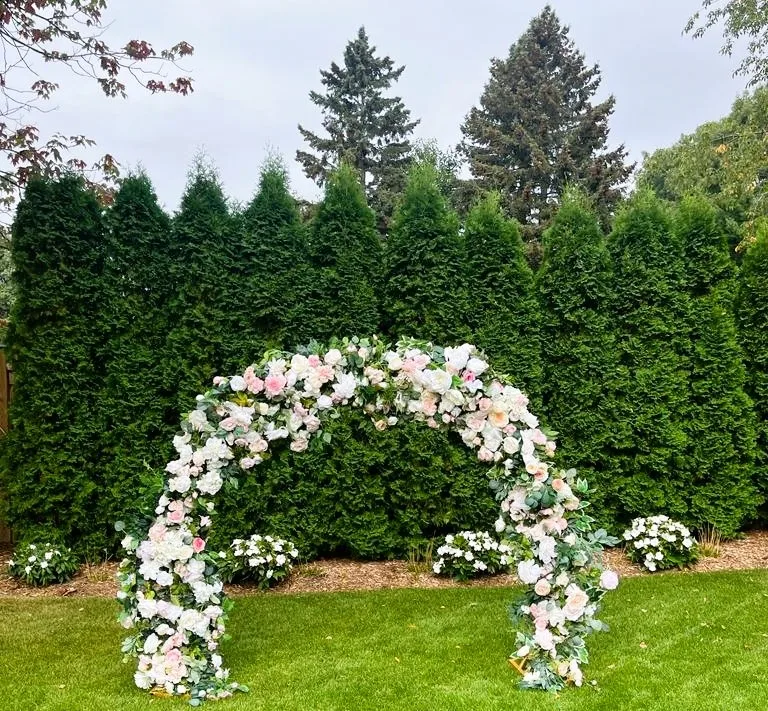 Wedding Decor Rental Ideas: Flower Arch in Kitchener