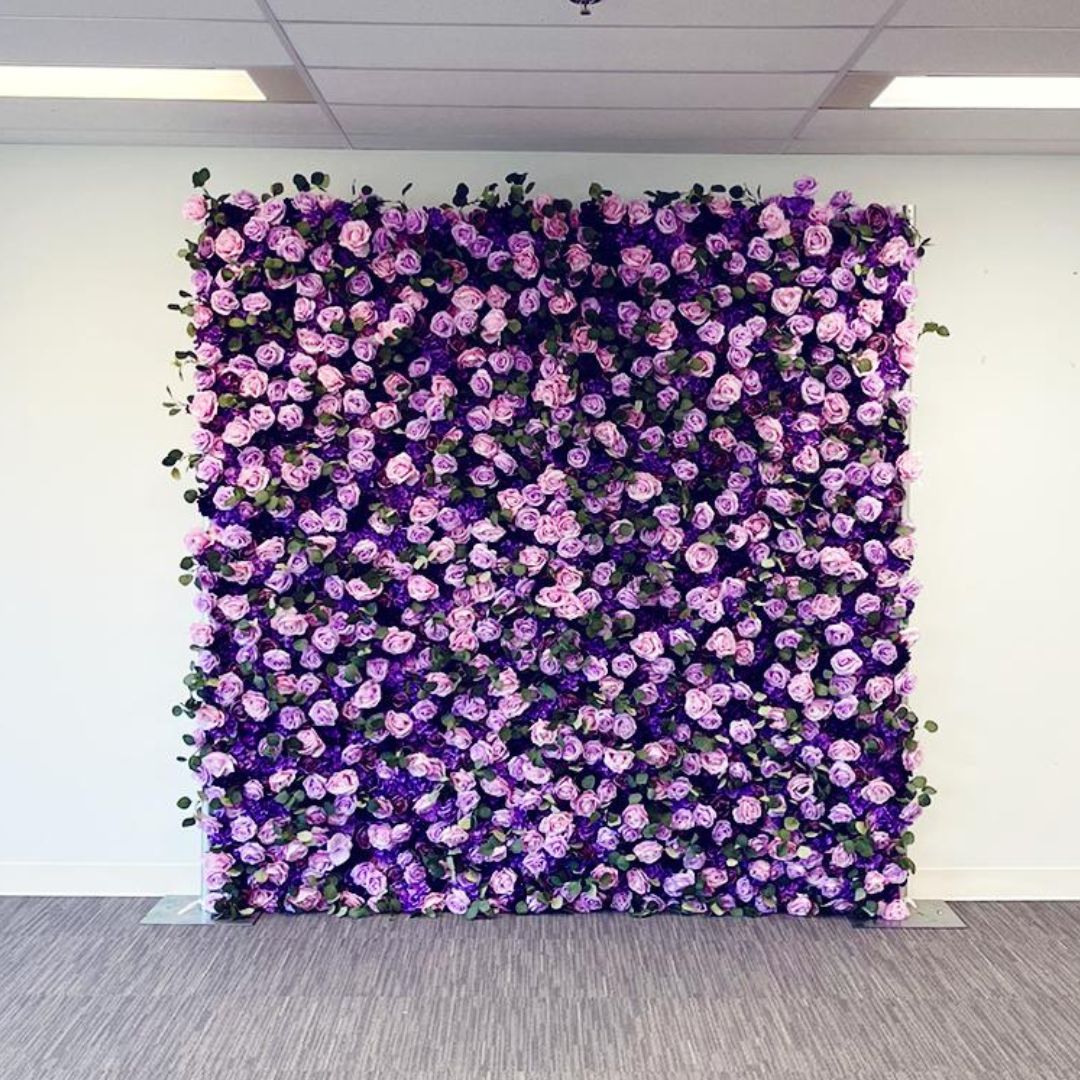 Purple Flower Wall Rental